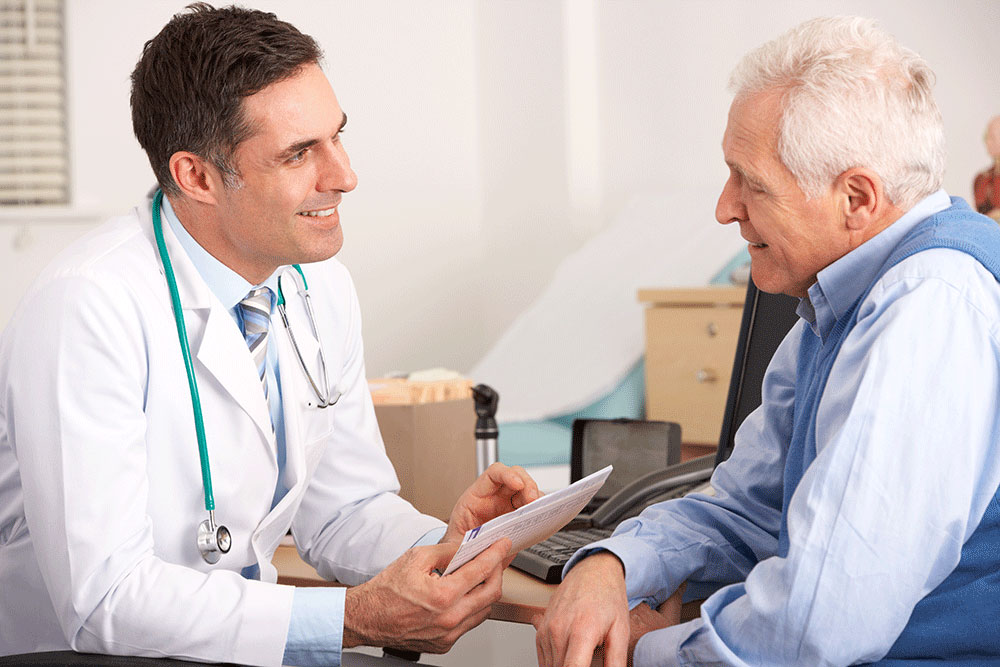Where to Inject Testosterone Propionate Man Consulting a Doctor